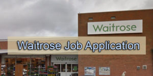 Waitrose Job Application